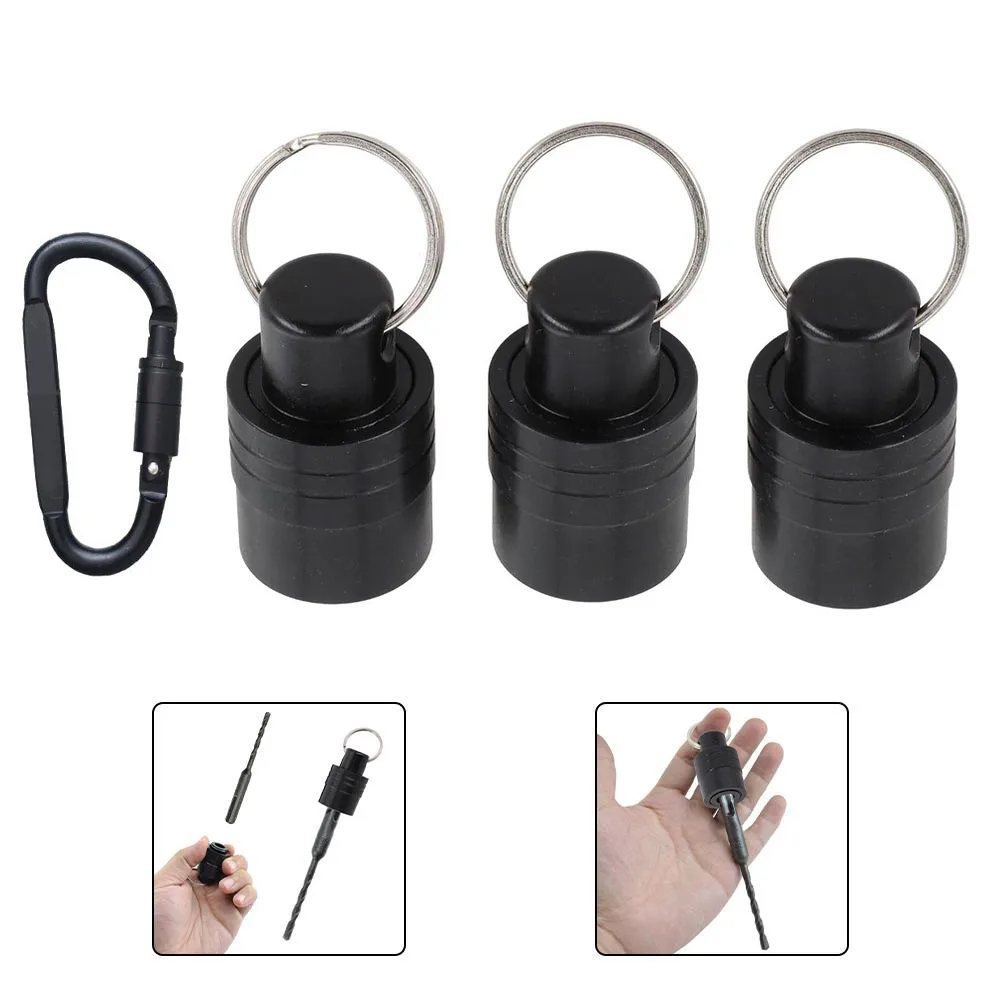 3pcs SDS Shank Screwdriver Bits Holder Extension Bar Drill Storage Keychain Screwdriver Head Conversion Uses Workshop Equipment