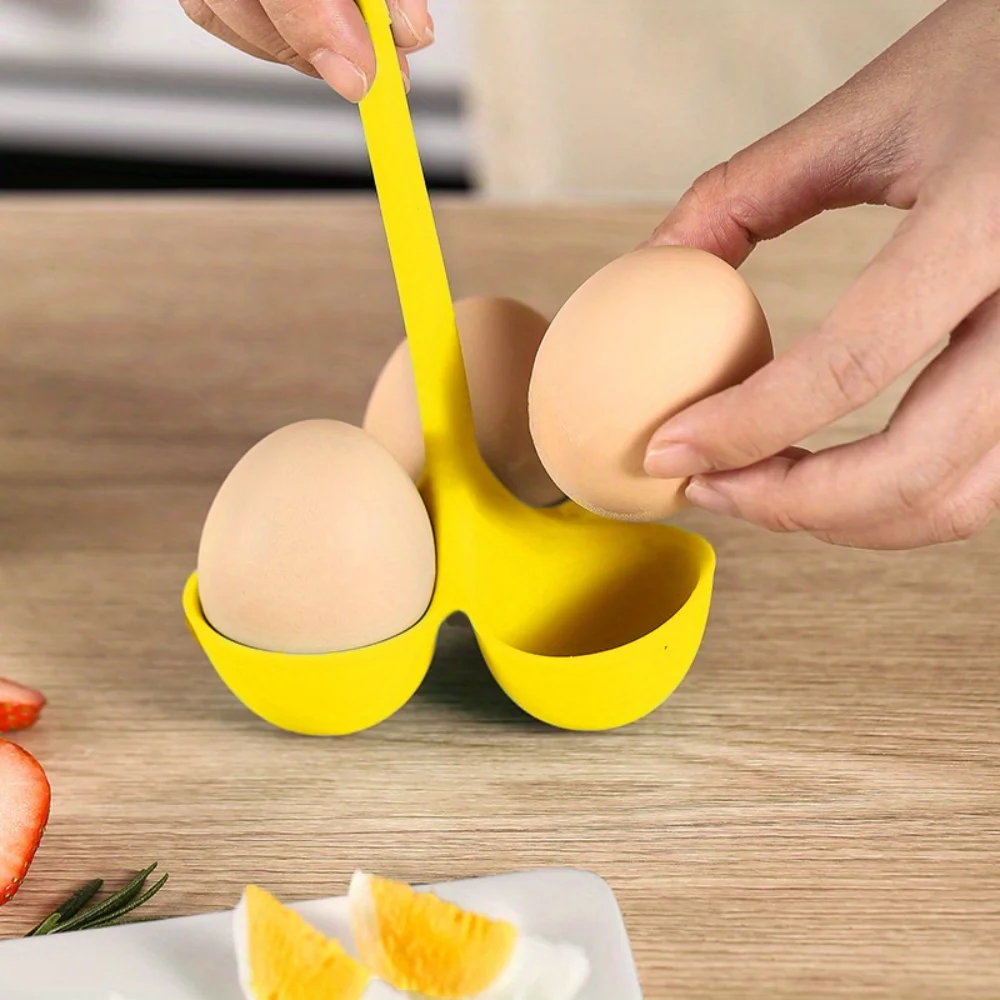 

1pc Silicone 5-hole Egg Steaming Plate, High-temperature Resistant Egg Steaming Tray, Utensils