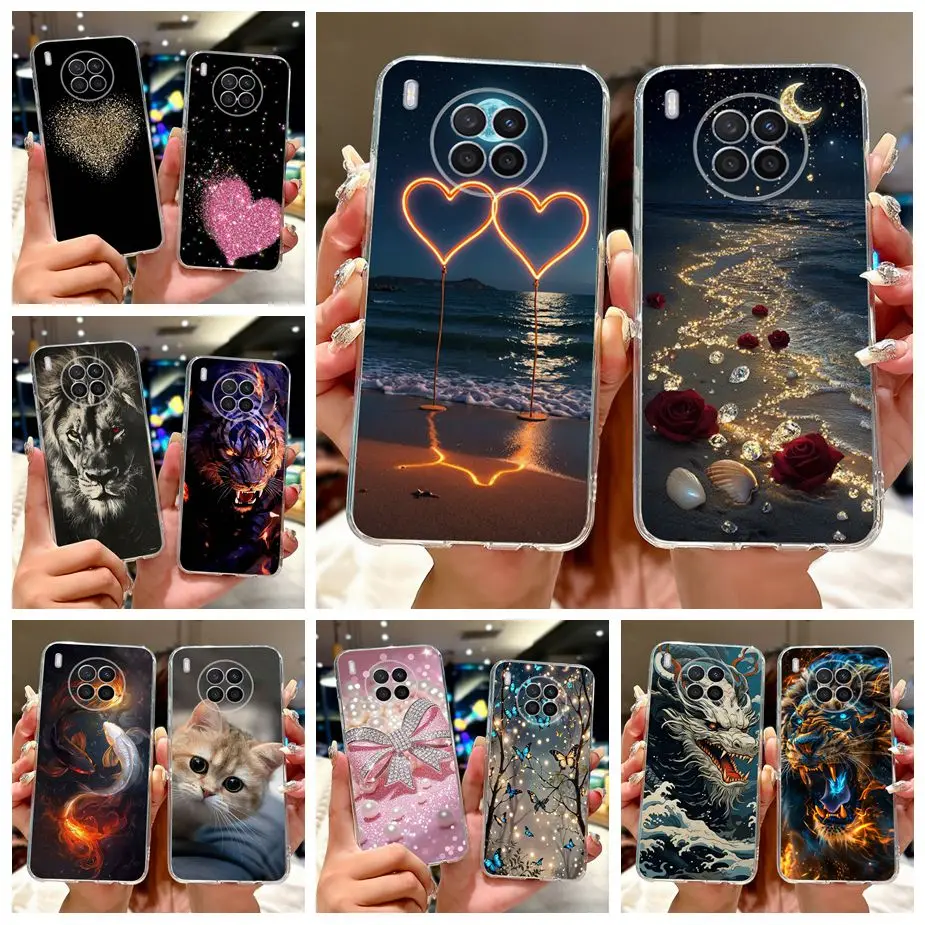 Чехол для Huawei Nova 8i Honor50 Lite NTN-L22 NTN-LX1, новый роскошный окрашенный чехол, мягкий тонкий чехол для телефона Honor 50 Lite Nova8i, сумки