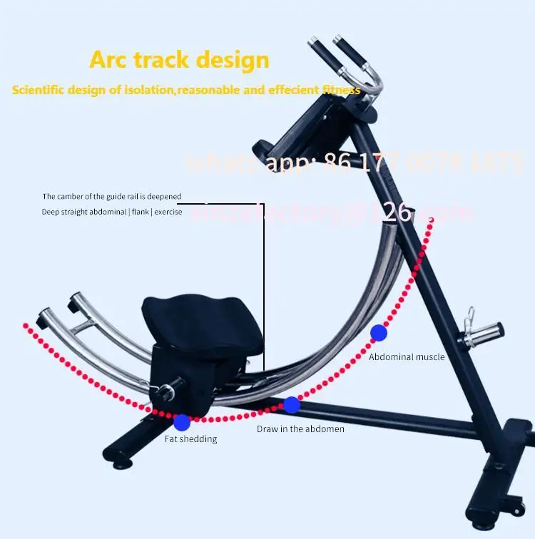 Customizable  Coaster Machine 500kg Maximum Load Adult Fitness Core Trainer Abdominal Exercise Roller Wheels