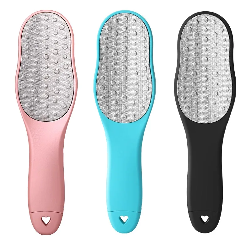 Pedicure Tools Heel Scratcher Files Artifact Exfoliating Calluses Brush Stainless Steel Foot Sharpening Double-Sided Pedicura