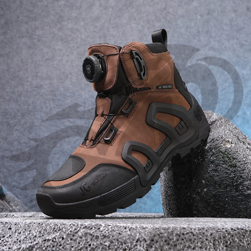 Autumn and Winter Motorcycle Riding Shoes Men's Motorcycle Off-road Waterproof and Warm Couple Rally Rattlesnake Riding Boots