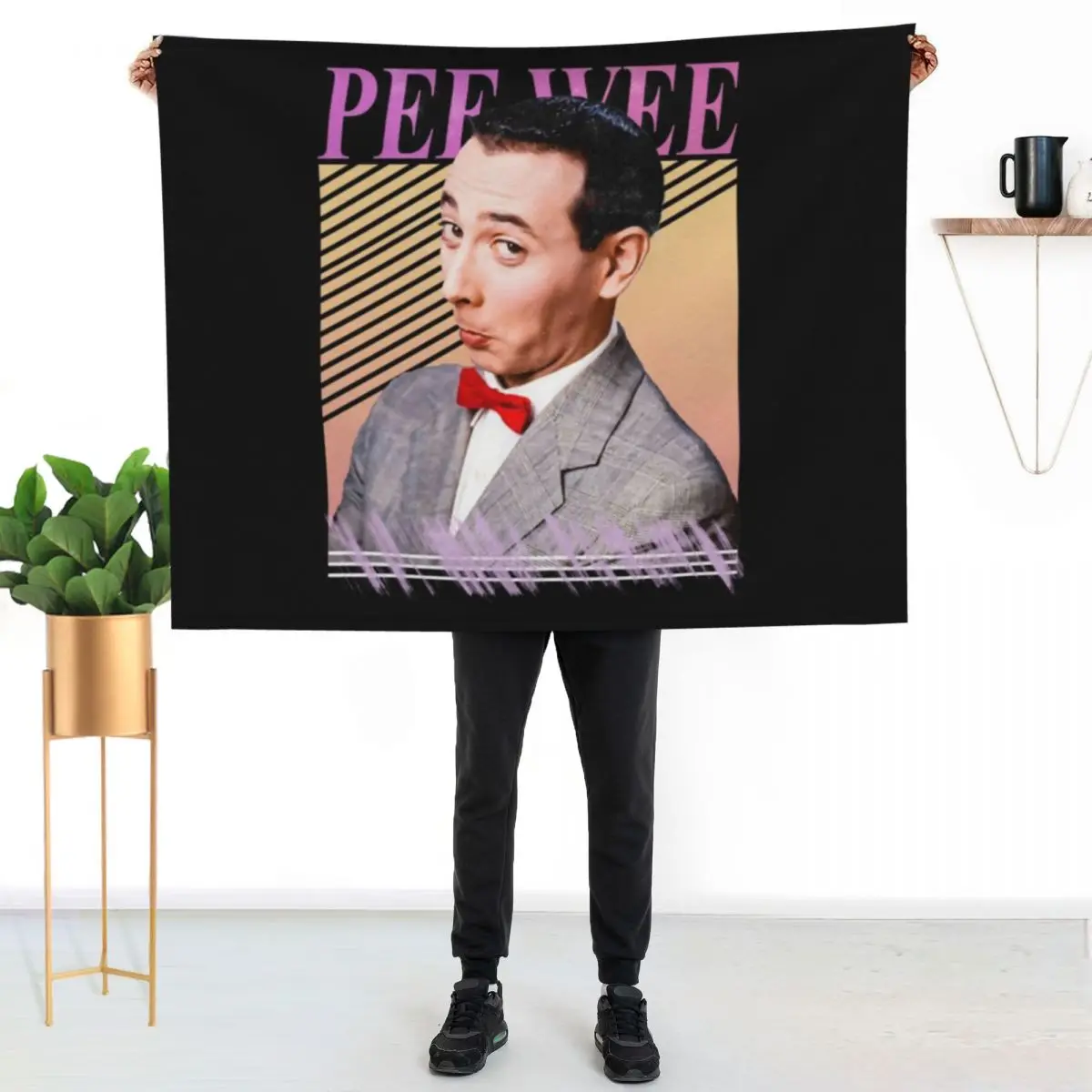 

PEE WEE HERMAN Throw Blanket Breathable Lightweight Blanket for Adults Kids