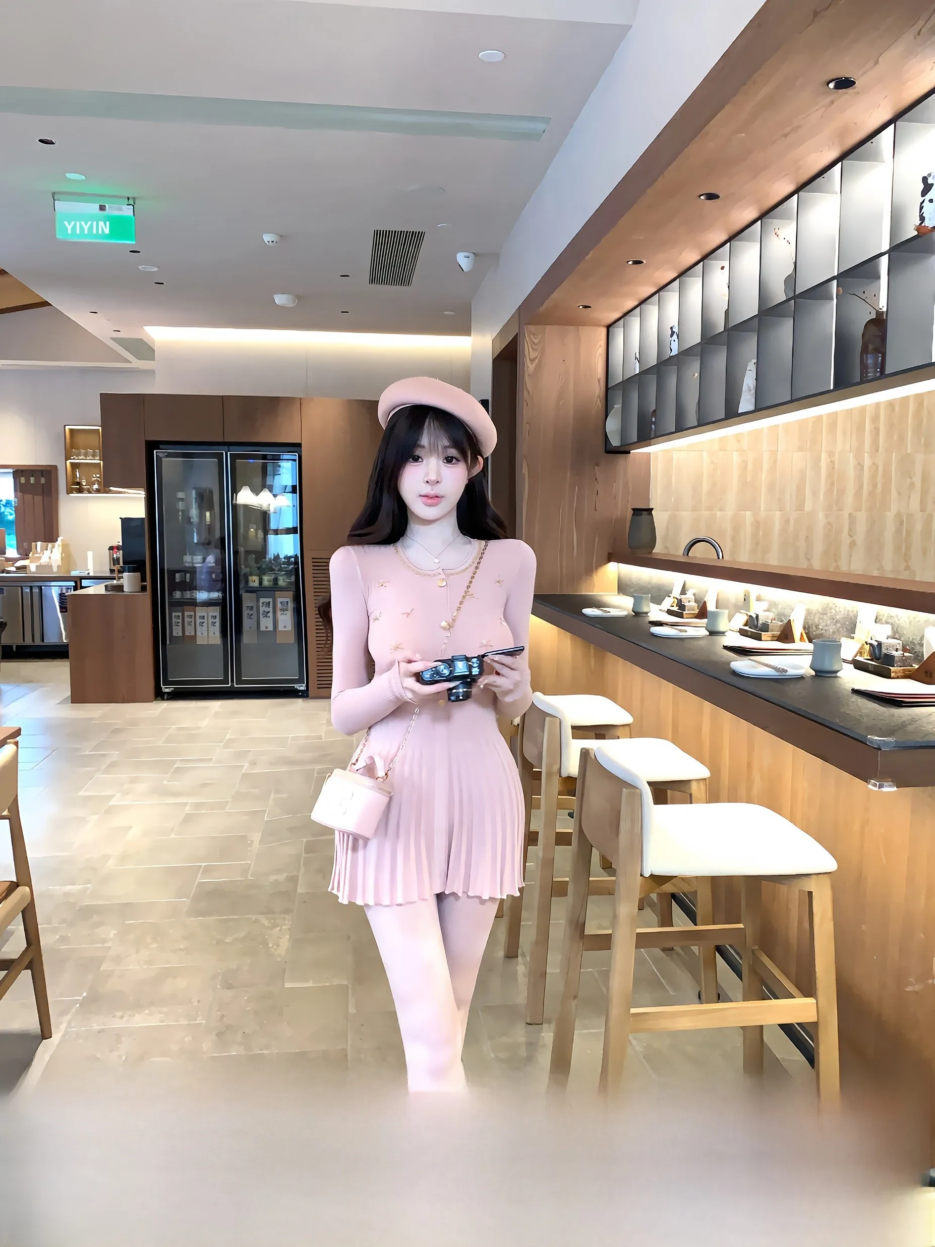 

Женская вязаная юбка Swan Slim Fit с длинным рукавом, А-силуэт, зимняя новинка, высокоэластичная, из комфортной ткани