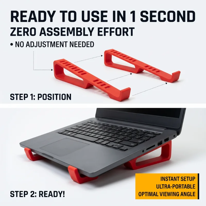 2PC Portable Laptop Stand for Desk Laptop Set Home Desk and Daily Study Use Stand Notebook Portable Notebook Holder Compact Lift