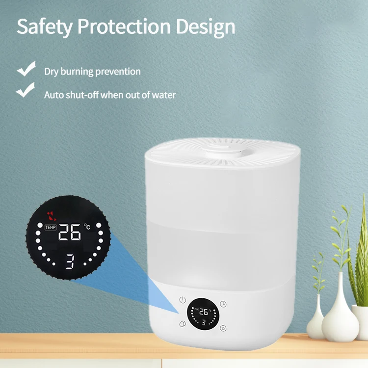 Touch Control 4L Home Air Humidify Instant Humidity Cool Mist Humidifier with UV RGB Warm Mist Options