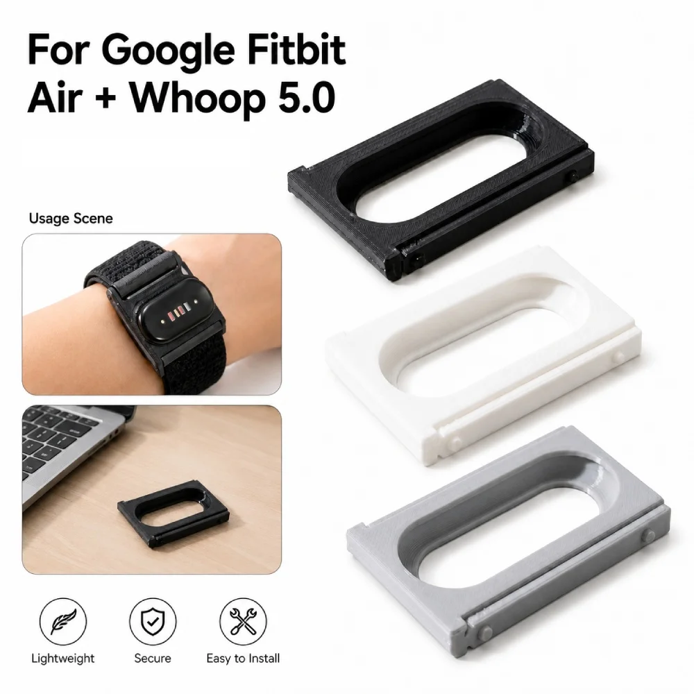 Replacement Watch Adapter For Fitbit Air For Whoop 5.0 Combo Device Holder Support Bracket Smart Wearable Modification Part
