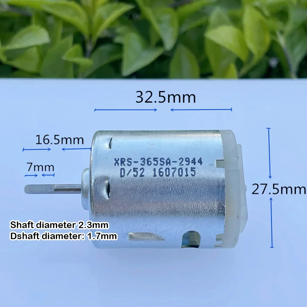 Micro 365 Motor DC 6V 7.2 9V 12V D-shaft Plug-in Conductive RF-365-2944 High Speed 23500RPM for Toy Car Boat Model Electric Tool