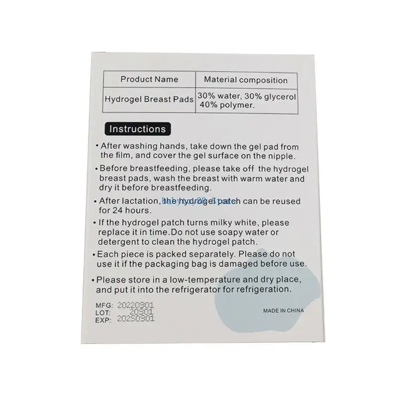 وسادات جل مهدئة للرضاعة الطبيعية من Y4UD، 10 قطع/صندوق، مستلزمات تخفيف آلام الحلمة