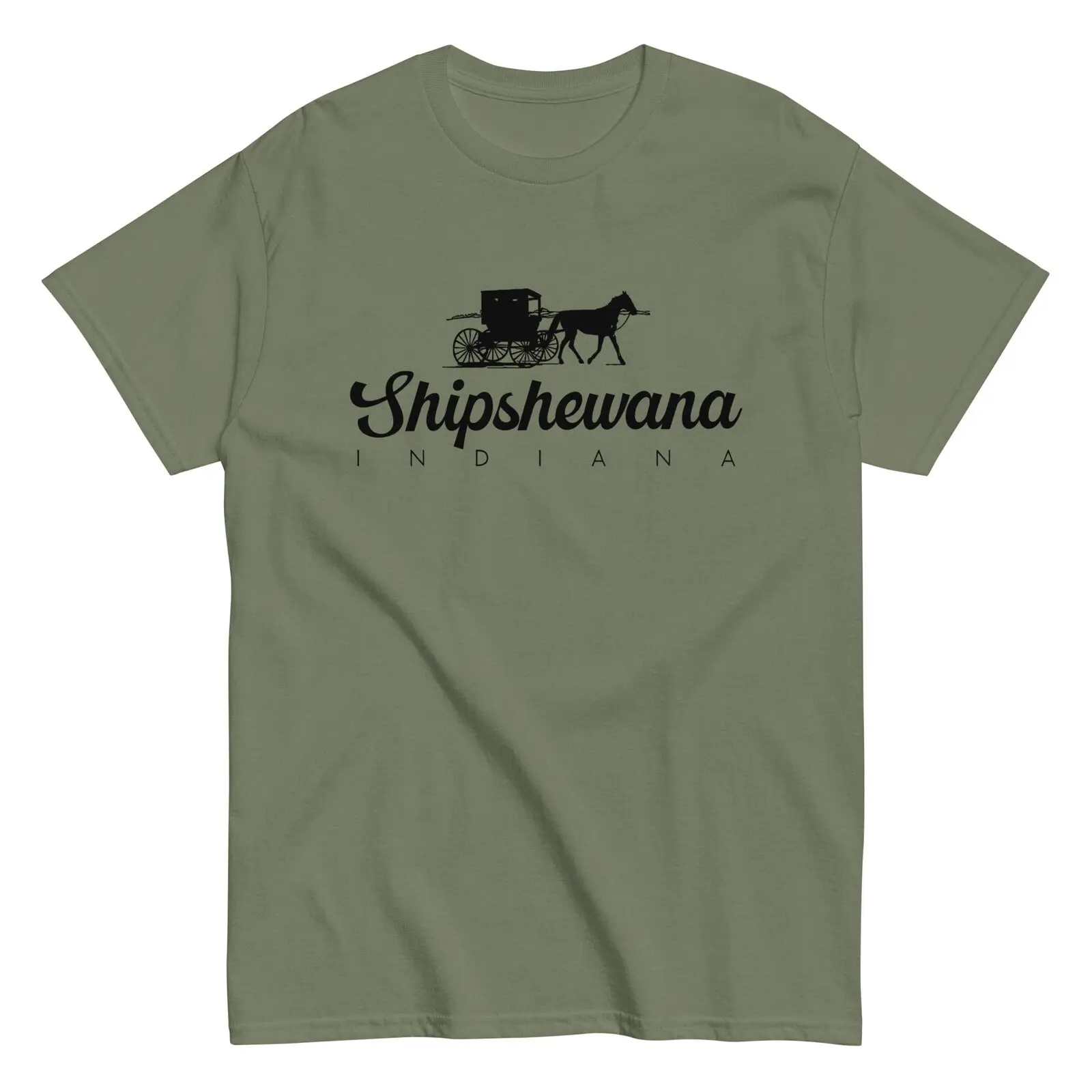 

Shipshewana Indiana Classic Horse Buggy Amish Country Gifts Men's classic tee