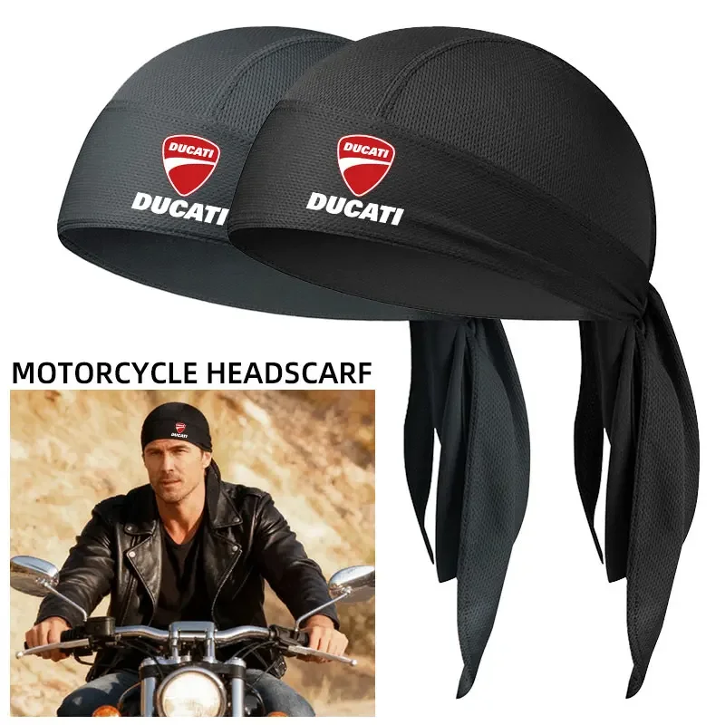 Diadema de secado rápido para motocicleta, bufanda de verano para hombre, Bandana para correr, pañuelo para la cabeza, pasamontañas para senderismo y correr, sombrero para Ducati