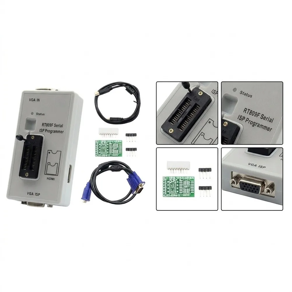 for rt809f Serial ISP Programmer For LCD for tv Monitor for bios for eeprom for flash Repair Tool Supporting 24 25 26 93 Series