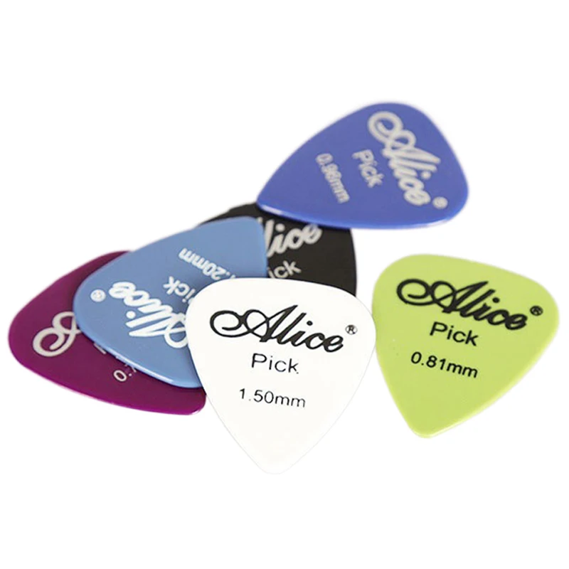 6 Stück Gitarrenplektren, rutschfestes ABS, verschiedene Stärken (0,58/0,71/0,81/0,96/1,2/1,5 mm) für akustische E- und Bassgitarren TMZ – Detail 8