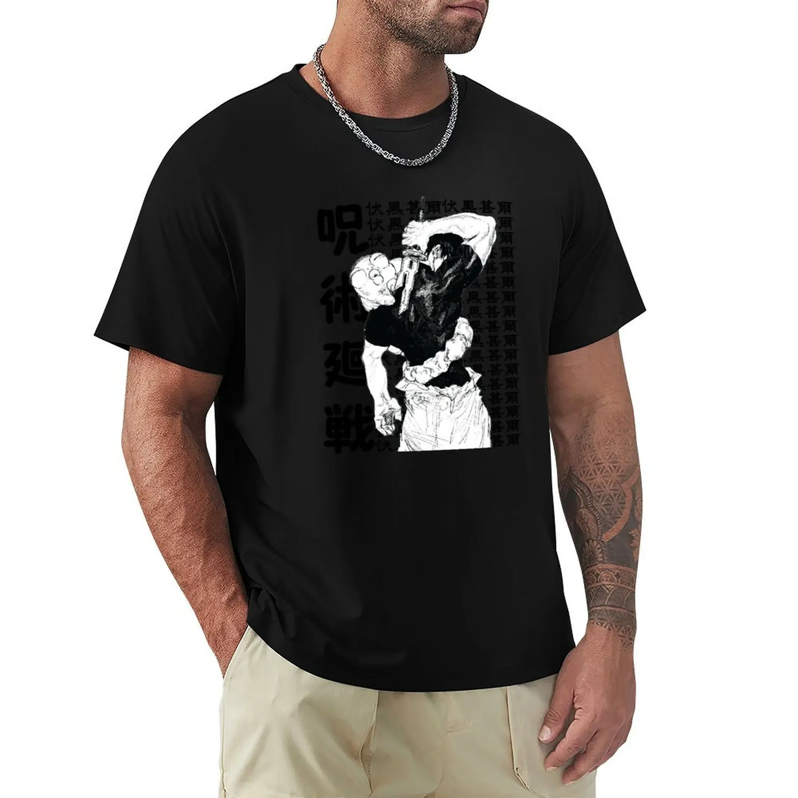 

toji jujutsu T-Shirt Large Size Casual Short Sleeve Top