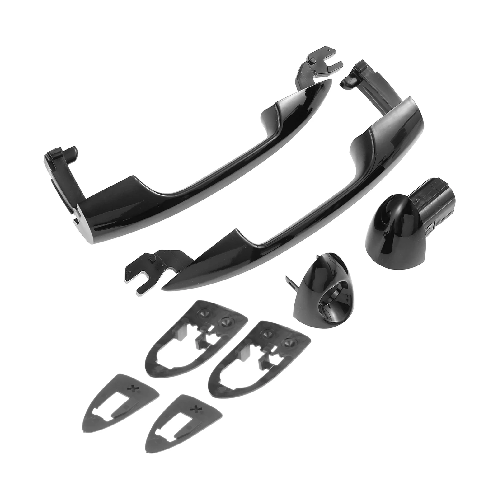 

1 Pair Black Car Front Door Handles 2156145296 156145295 for Alfa Romeo Giulietta/Mito for Lancia Y Left + Right Car Replacement