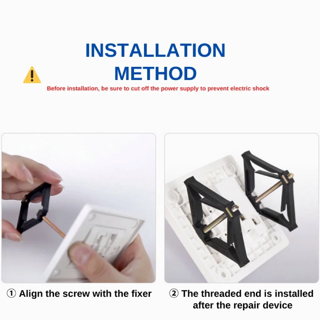 86 Type Cassette Repairer Dark Box Switch Socket Boxes Replacement Fixed Support Rod Wall Fixed Junction Box Repair Tools