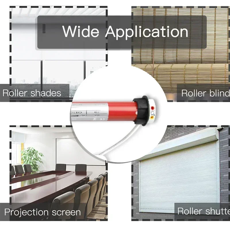 Smart 25mm Curtain Motor Electric Roller Blinds Shutter Tubular Motor 38mm Tube Tuya Wifi RF Curtain Switch Moudle Alexa Google