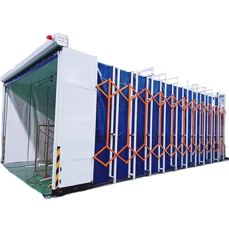 Dry Cabinet Waterproof PVC Mobile Retractable Painting Booth Telescopic Spray Paint Booth