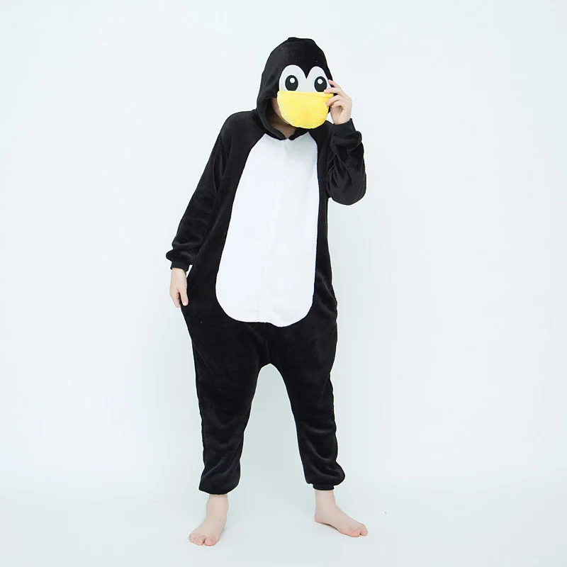 Kigurumi Penguin Onesies Kids Children Animal Jumpsuit Girls Boys Pajamas Anime Cosplay Costumes For Christmas Halloween Party - view 2
