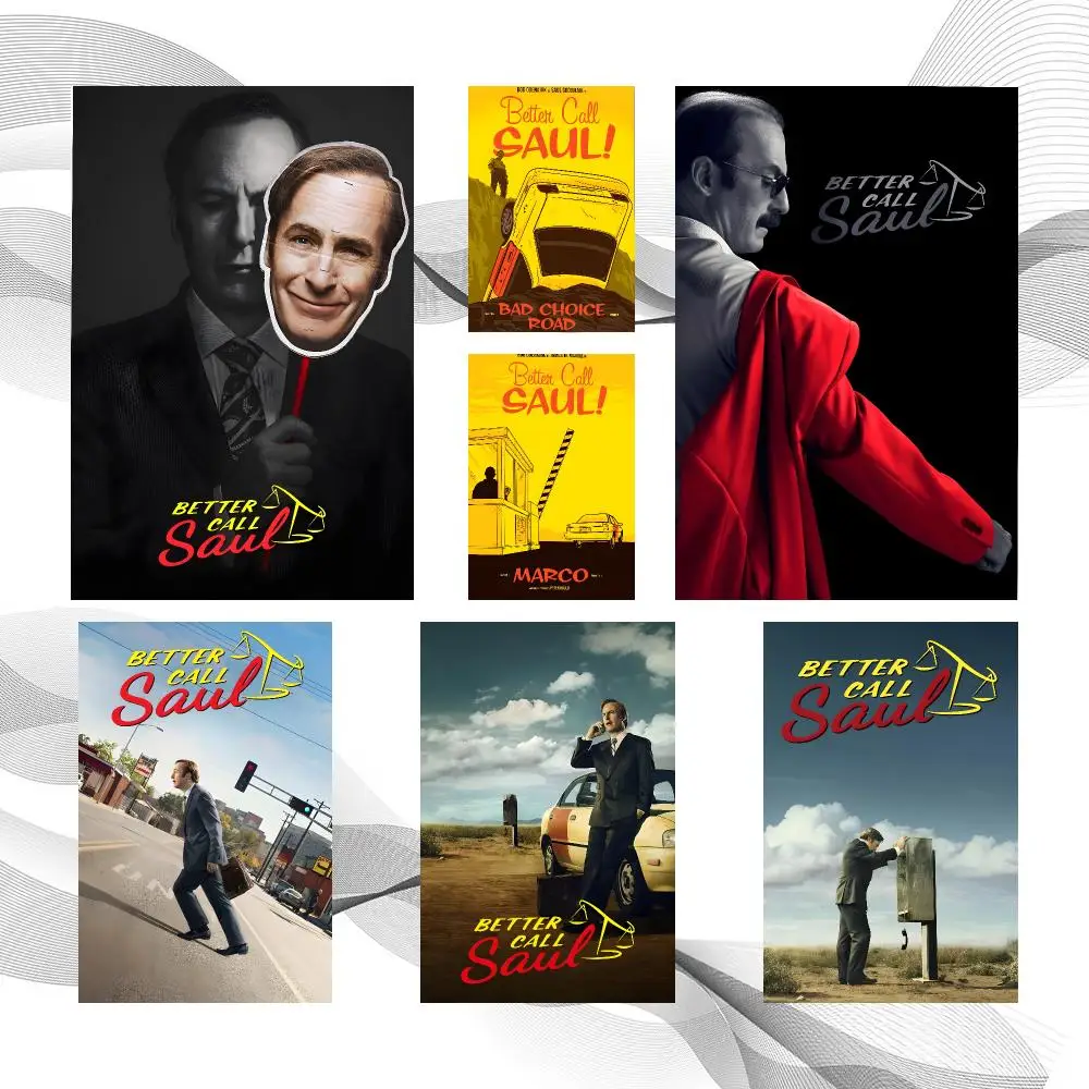 Series Art Better Call Saul Poster Peel And Stick Wall Art Self Adhesive PP Waterproof Wall Decor Living Room Bedroom Gift