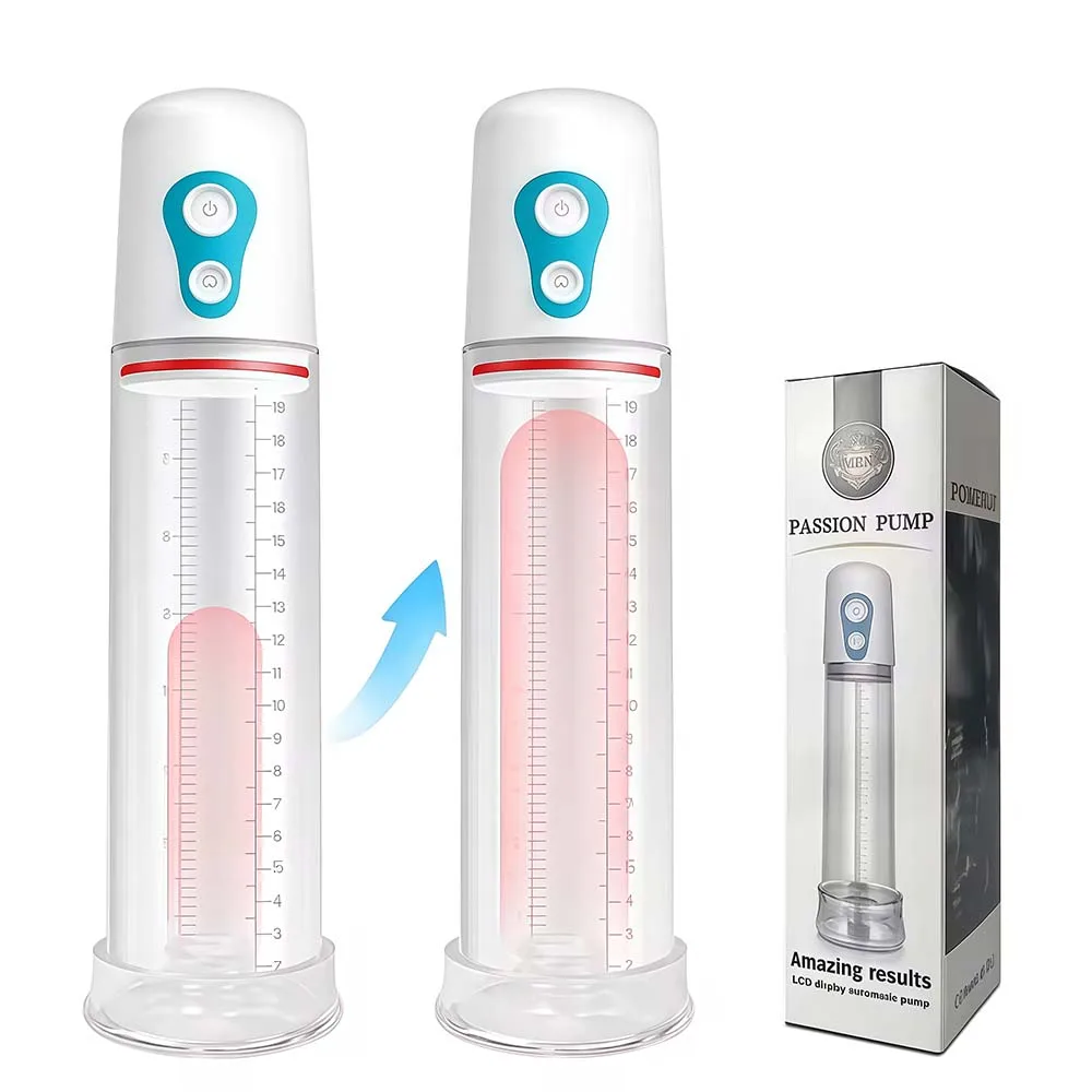 Pompa elettrica automatica per pene, massaggiatore a vuoto per uomo, ingrandimento ritardato, display a LED, masturbazione, giocattoli sessuali per adulti per uomini_voghion.com