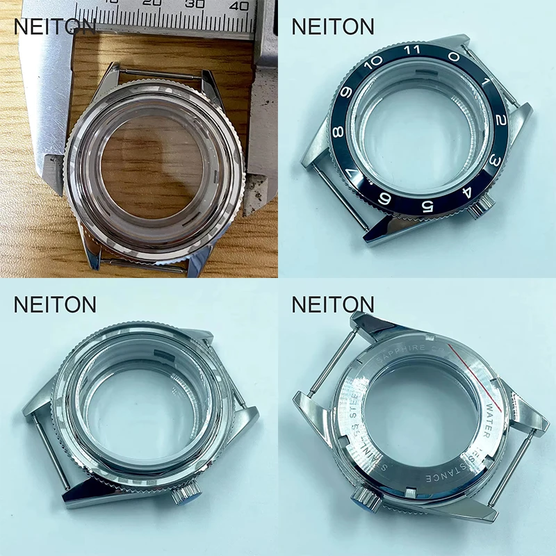 NEITON 41mm Stainless Steel Case Sapphire Glass Fit  ETA 2836 2824 Miyota 8215 DG2813 ST1612 NH36 NH35 Movement Waterproof