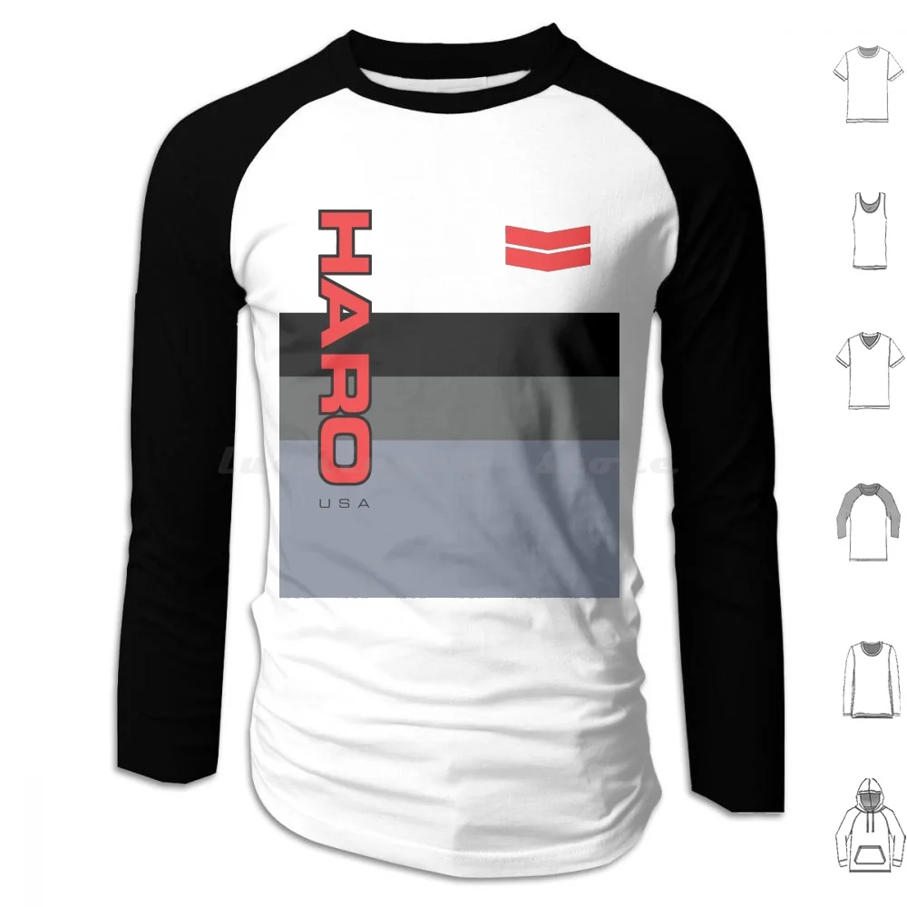 Haro Bmx-Sudadera con capucha para bicicleta, Jersey de manga larga Gt para Motocross, Kuwahara Rad Skyway Cw, Dyno Freestyle, color rojo y negro