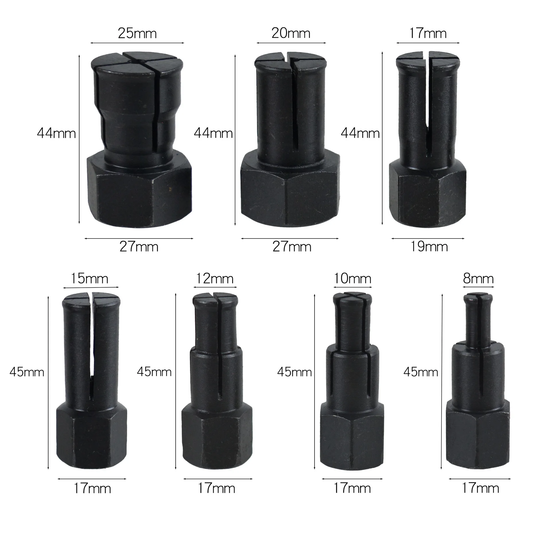 10PCS Red Metal Motorcycle Inner Bearing Puller Removal Tool Extractor 8-25mm For Blind Hole Wheel Maintenance Strong Clamping D