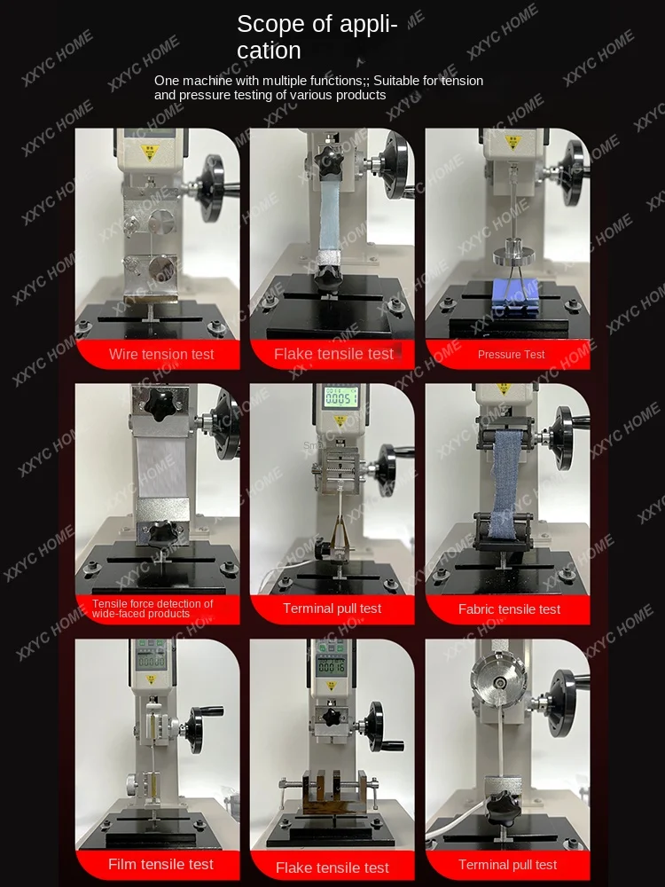 Digital push-pull gauge Spring pressure testing machine Fishing line terminal Paper film tensile tester