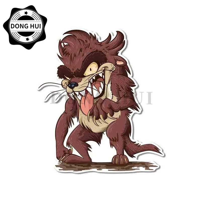 Tasmanian Devil Car Stickers Anime Vinyl Waterproof Motorcycle Refrigerator Helmet Laptop Skateboard Mug Decal