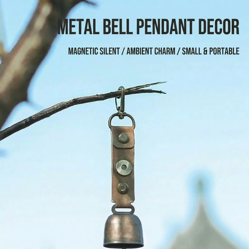 Outdoor Bell Pendant Accessories Metal Anti-Loss Bell Keychain Bull Bell Bear Bell Camping Accessories