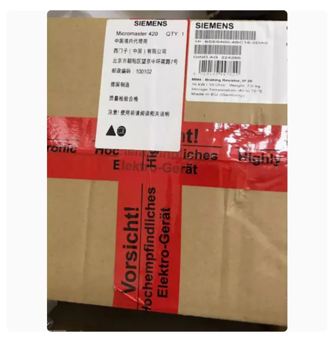 Resistência de freio 6SE6400-4BD21-2DA0 nova e original em estoque