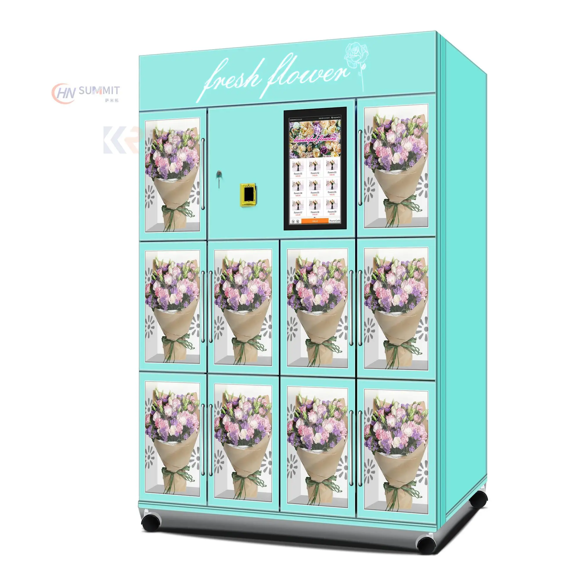 SDK Fresh Flower Locker Vending Machine With Refrigerate Cooling System In Mall