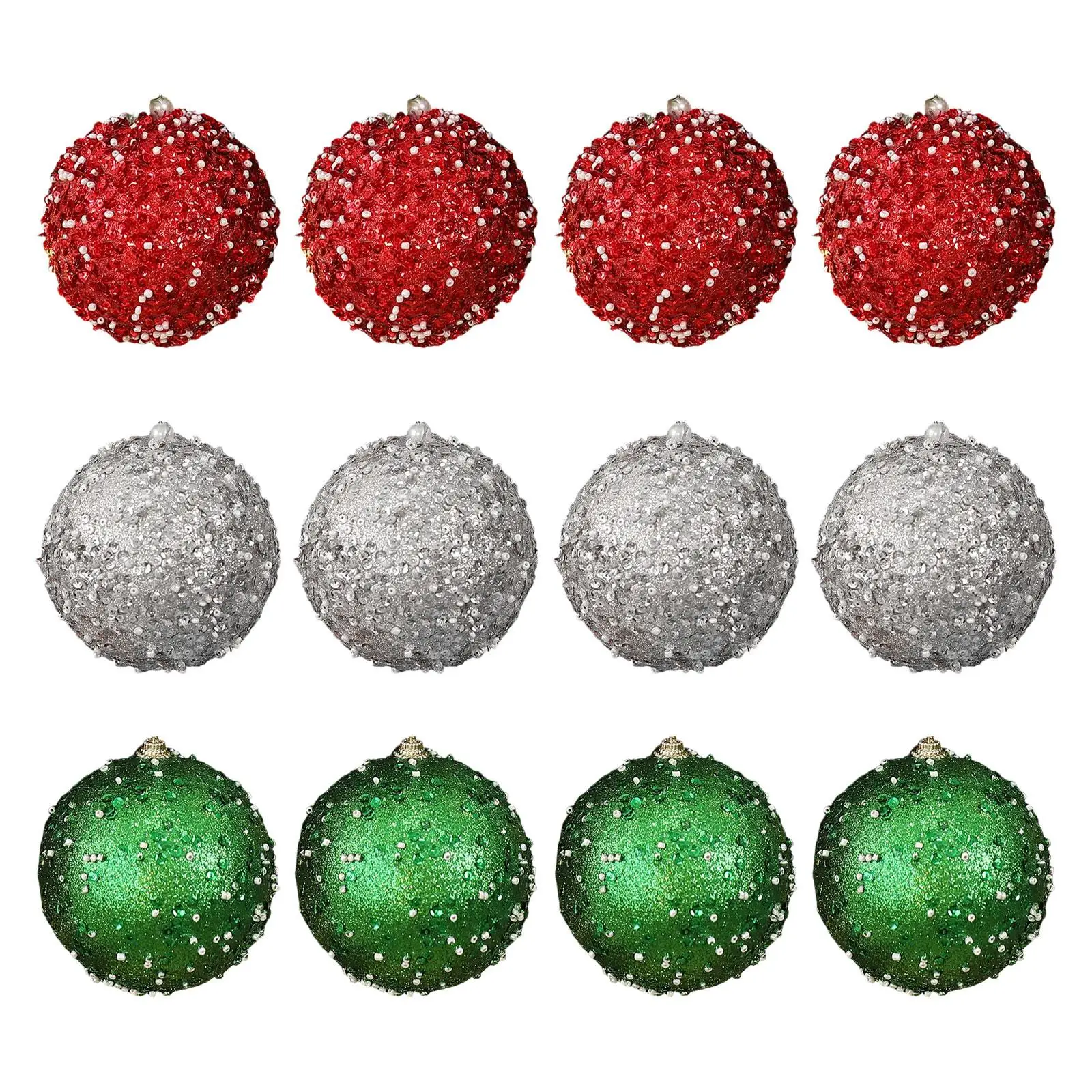 4x ornamenti con palline di Natale Decorazioni per l'albero di Natale Ornamenti per l'albero per il fidanzamento dei festival del ristorante dell'hotel al coperto