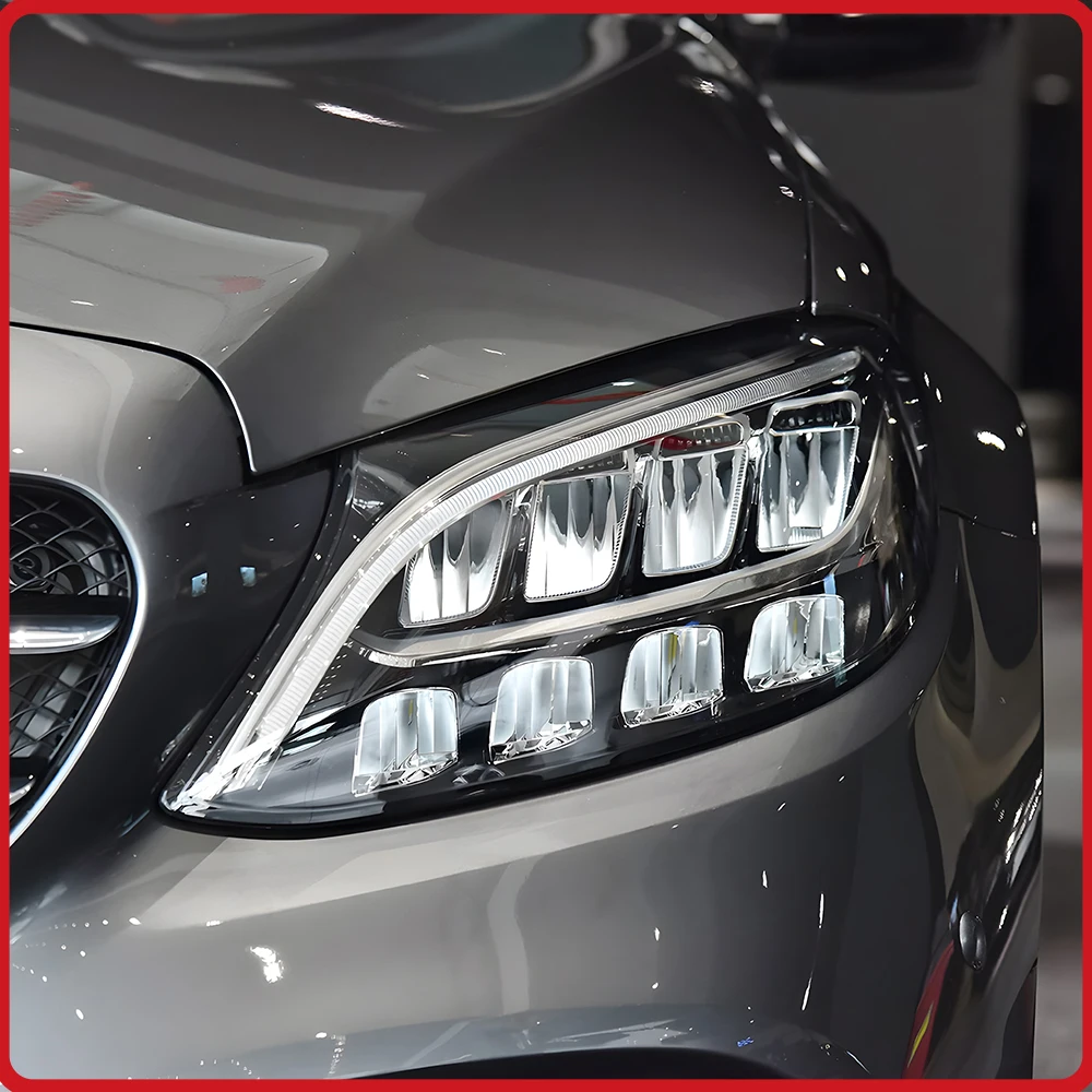 

For Benz C-Class W205 2015-2018 Headlights Assembly Upgrade LED Accessories,Blink Signal Light,Startup Effect,Plug and Play