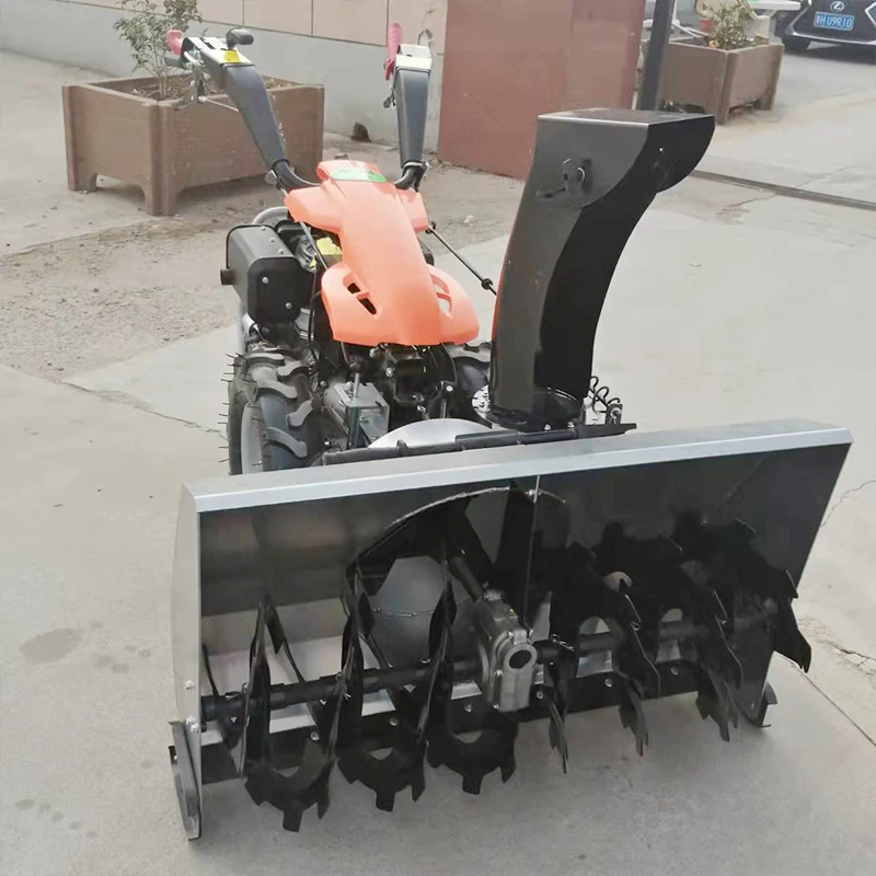 محراث ثلج صغير مثبت على الطريق مع مجمع غبار قابل للإزالة ومجرفة ثلج #5