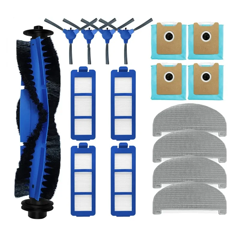 ABUD-Eufy Clean G40 Hybrid+ / G35+用 ローラー サイドブラシ フィルター モップクロス ラグ ロボット掃除機 スペアパーツ アクセサリー 1セット