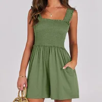 New Women's Dress Black Smocked Midi Ruffles - Fashion Casual Swing Summer Dress for Holiday Beach Date Night Y2k Clothing - Image 6