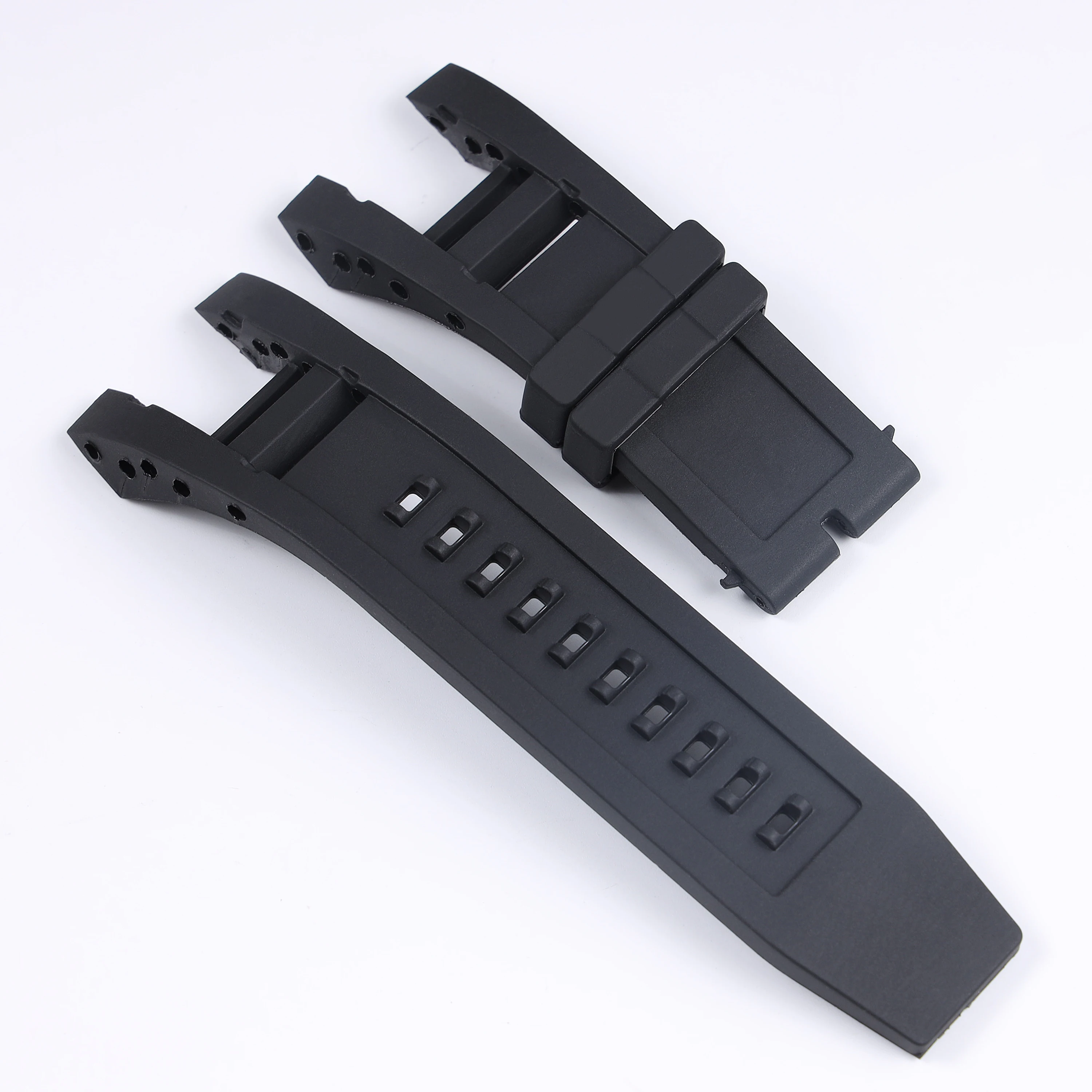 Rubber Black silicone watchband Band for Invicta strap Subaqua Noma IV Noma 4, 32mm lugs Smart Watch