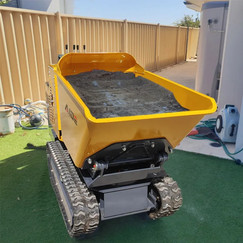 Mini Dumper Crawler Small Rubber Crawler Loader Transport Truck Mini Tracked Dumper Rotate Lifting 1200kg with CE EPA Engine