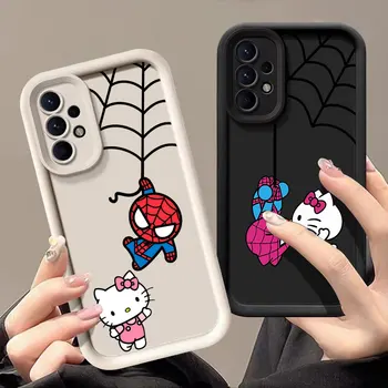 Etui Hello Kitty Spiderman Marvel do Samsung Galaxy A55 A35 5G Etui A13 A54 A53 A52 A34 A33 A32 A21S A14 A24 A12 A51 A71 Cover