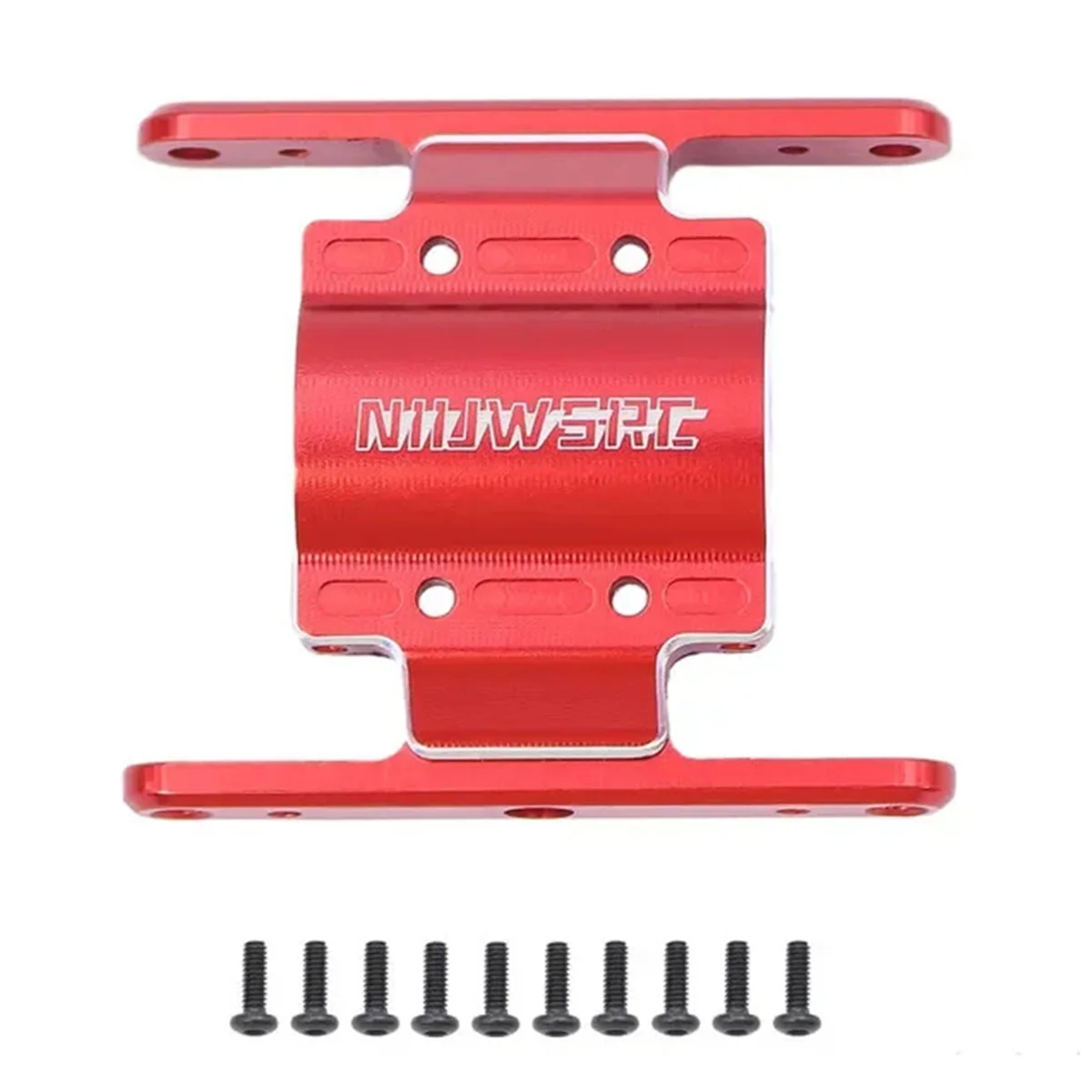 NIUWSRC RC Skid Plate Gearbox Transmission Mount for 1/18 RC Crawler FCX 18 FCX18 Upgrade Parts Red