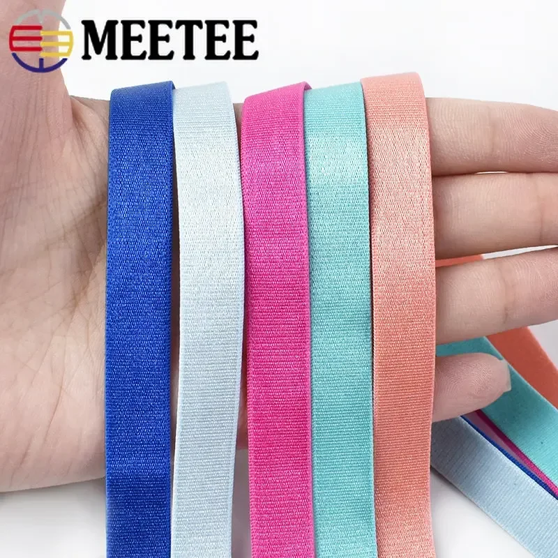 5/10M 8/10/12mm Nylon Bra Strap Elastic Band Underwear Shouder Rubber Band Sewing Elastic Ribbons DIY Garment Accessories