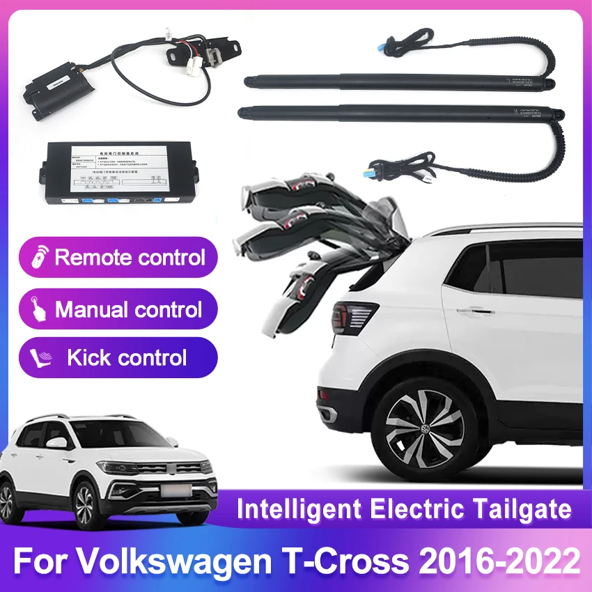 

For Volkswagen T-CROSS 2016-2022 Electric Tailgate Modified Tailgate Car Modification Automatic Lifting Rear Door Electric Trunk