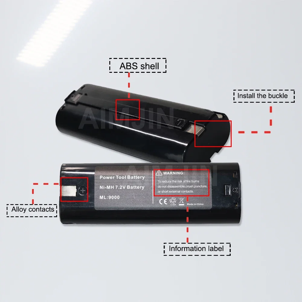 7.2V 3000mAh Power Tool Battery For MAKITA 7033 7002 7000 632003-2 191679-9 192532-2 Cordless Drill tool Battery