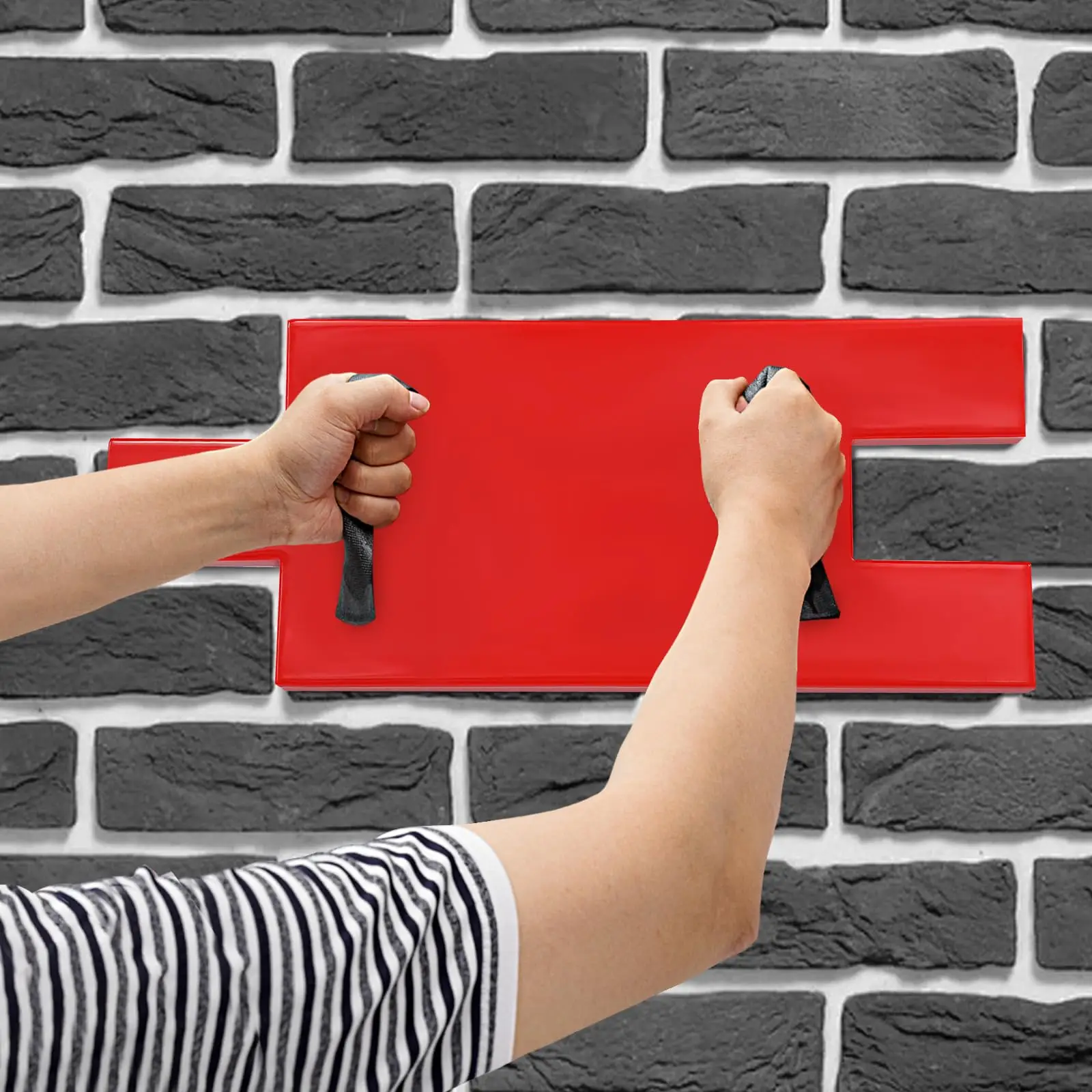 Pu Concrete Stamp Mat Concrete Stamping Mold Cement Stamp for Concrete Decorative Concrete Texture Mat Concrete Mold for Wall &