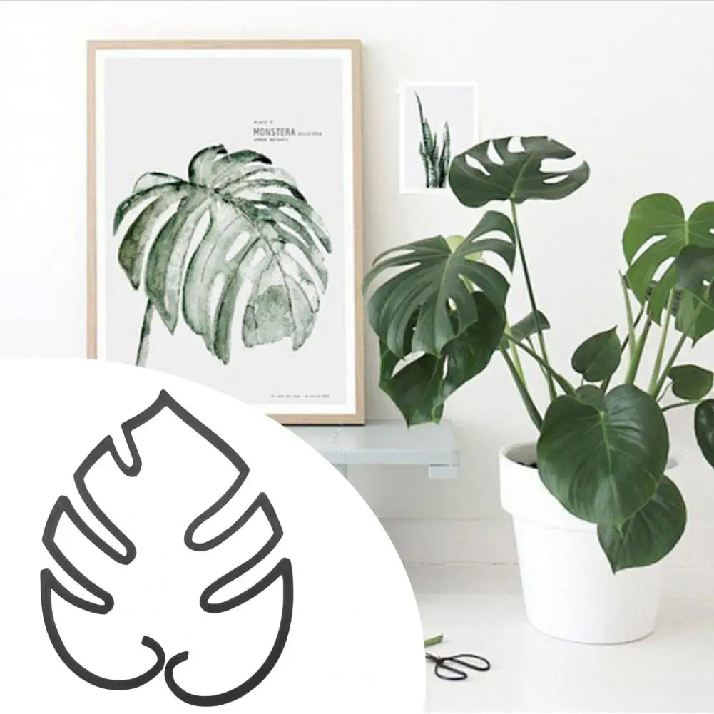 دعم نباتي عالي الجودة على شكل ورقة مونستيرا لدعم النباتات لحامل جذع النمو العمودي للنباتات الداخلية والخارجية