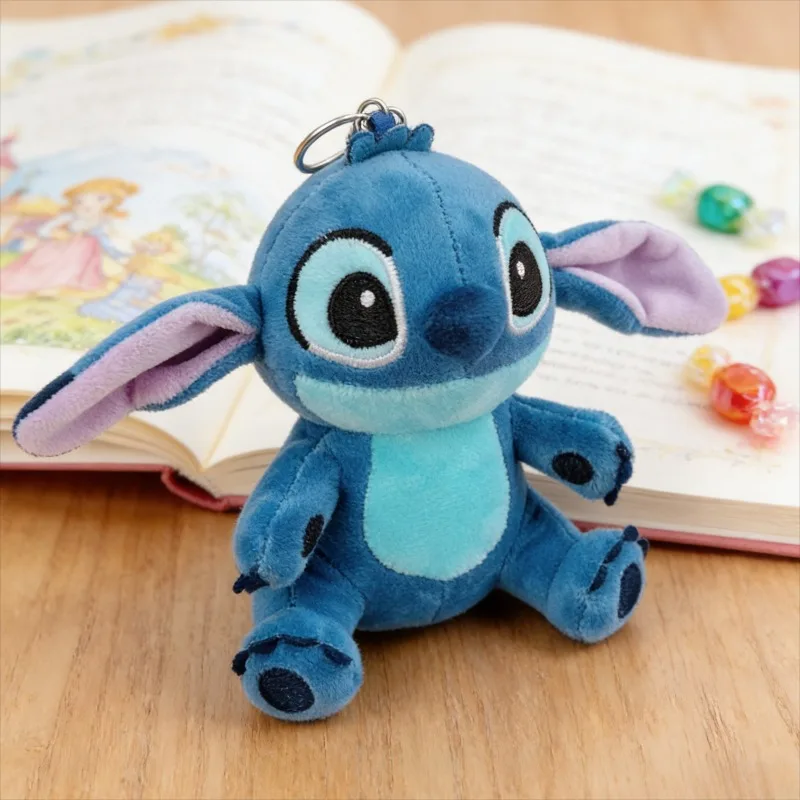 Creative Cartoon Stitch Plush Doll Keychain Bag Ornament - Cute Internet Celebrity Stitch Design Soft Toy