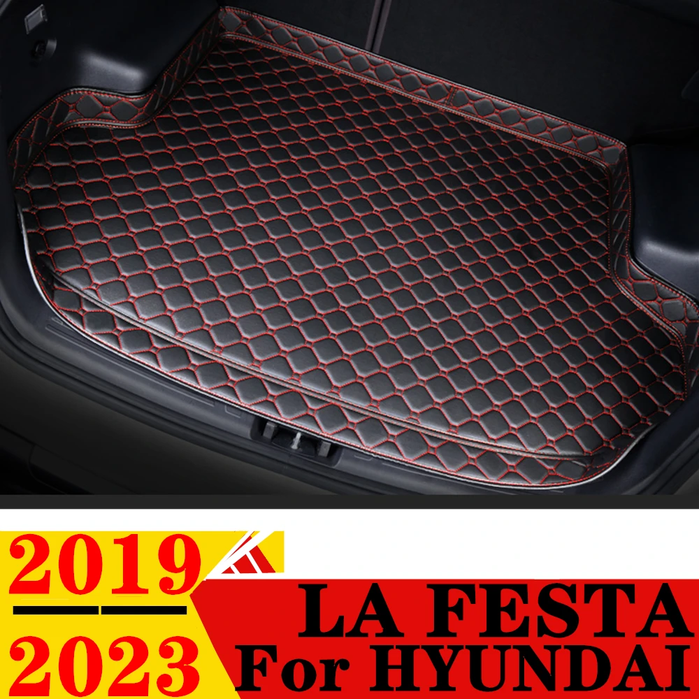 Car Trunk Mat For HYUNDAI LA FESTA 2023 2022 2021 20 2019 High Side Rear Cargo Liner Boot Tray luggage Pad Protect Carpet Cover