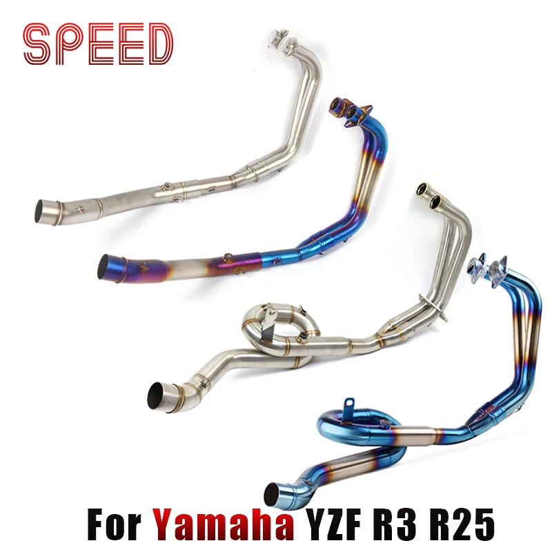 

Slip On For Yamaha YZF R3 R25 Motorcycle Exhaust Escape Moto Modified Full Systems Front Middle Link Pipe Muffler DB Killer